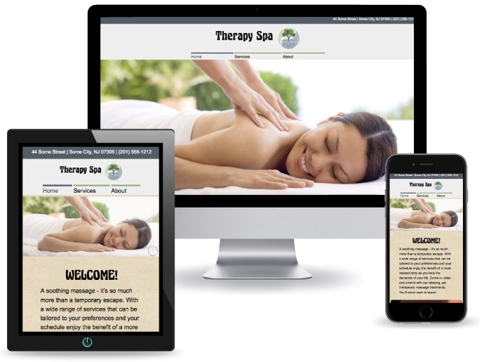 image of desktop and mobile layout